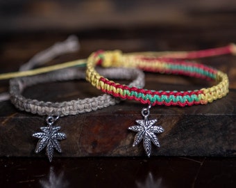 Marijuana Hemp Adjustable Bracelet