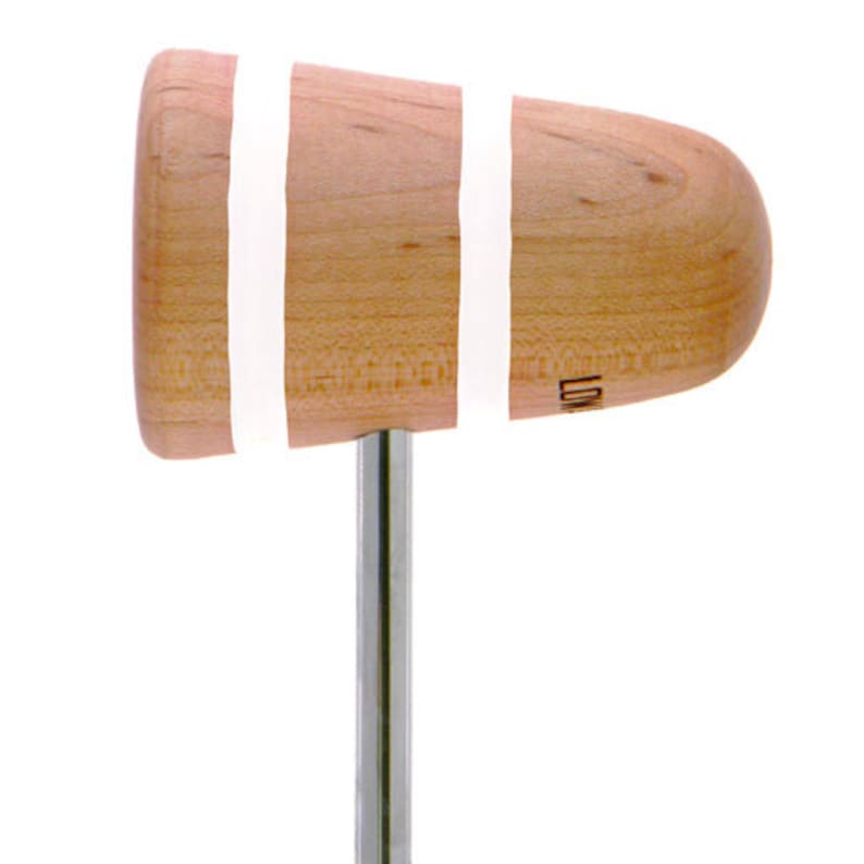 Wood Bass Drum Beater for Drummers Hand Painted White Stripes Etsy
