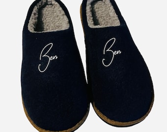 Personalised mens slippers, men’s slippers, grandad gift, best daddy, grandad slippers, Christmas gift dad gift, son gift, brother gift