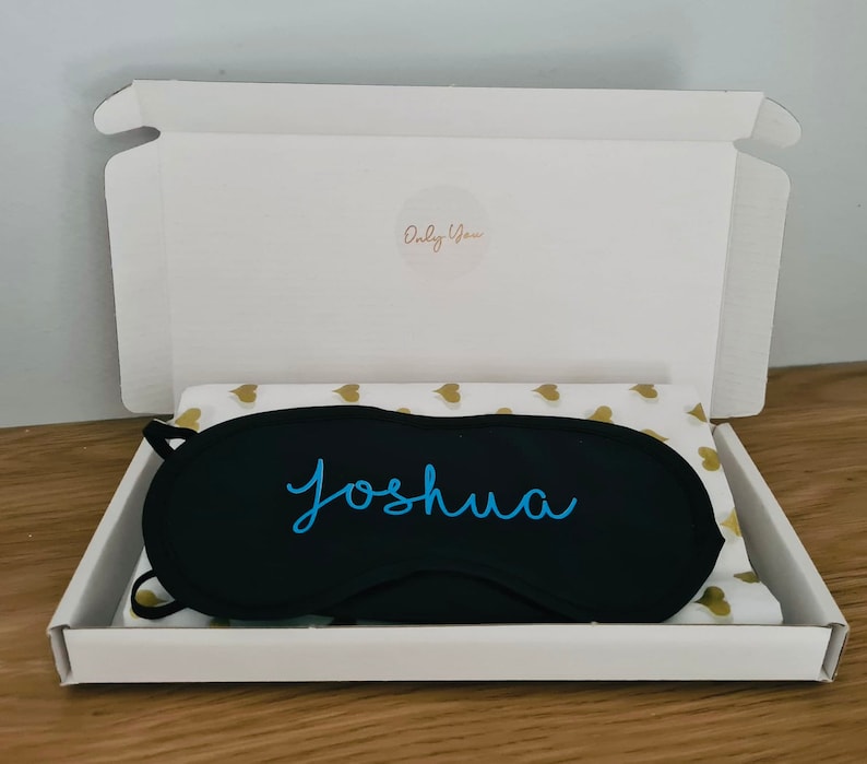 Personalised Eye Mask Boys Sleepover Face Mask Boys Pamper Etsy UK