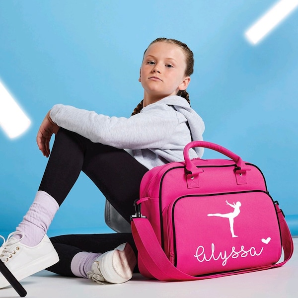 Junior gym bag, dance bag, gymnastics bag, girls gym bag, personalised gymnastics bag, girls Christmas gift