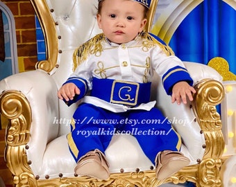 1st Birthday Baby Boy Prince costume, 2nd Birthday Personalized Prince Charming outfit, 3rd birthday outfit infant kids toddler king outfit