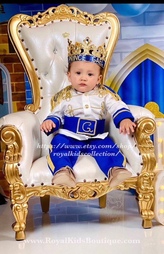Kids 7th Birthday Boy Prince Crown T-Shirt Kids 7th Birthday Boy Prince Crown T-Shirt
