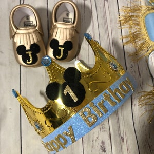 Party Baby Crown, Personalized Baby Prince Crown, 1st Birthday Crown, Kids King Crown, Royal Prince, Adjustable Crown any size, Any color image 6