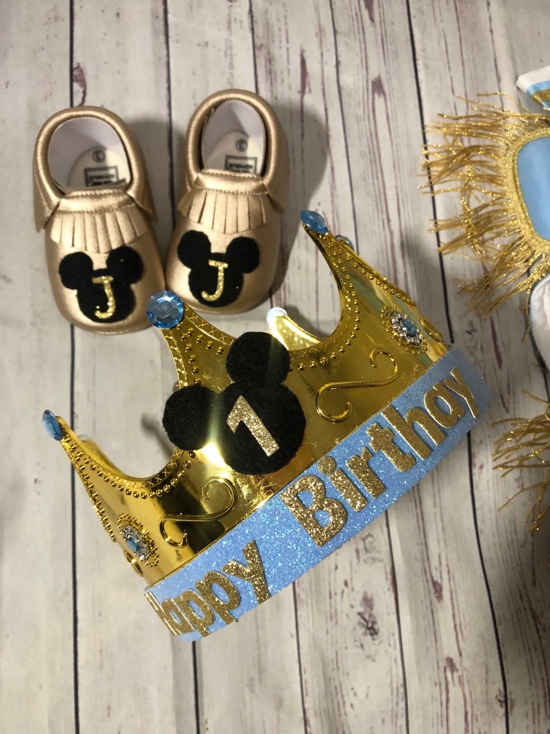 Party Baby Crown, Personalized Baby Prince Crown, 1st Birthday Crown, Kids King Crown, Royal Prince, Adjustable Crown any size, Any color image 6