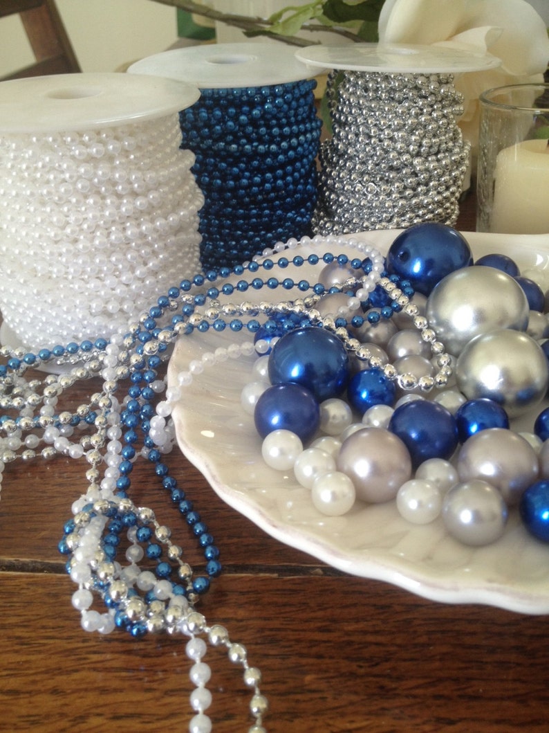 White 4mm Pearl String 10 Meters Long For Wedding Decors Etsy