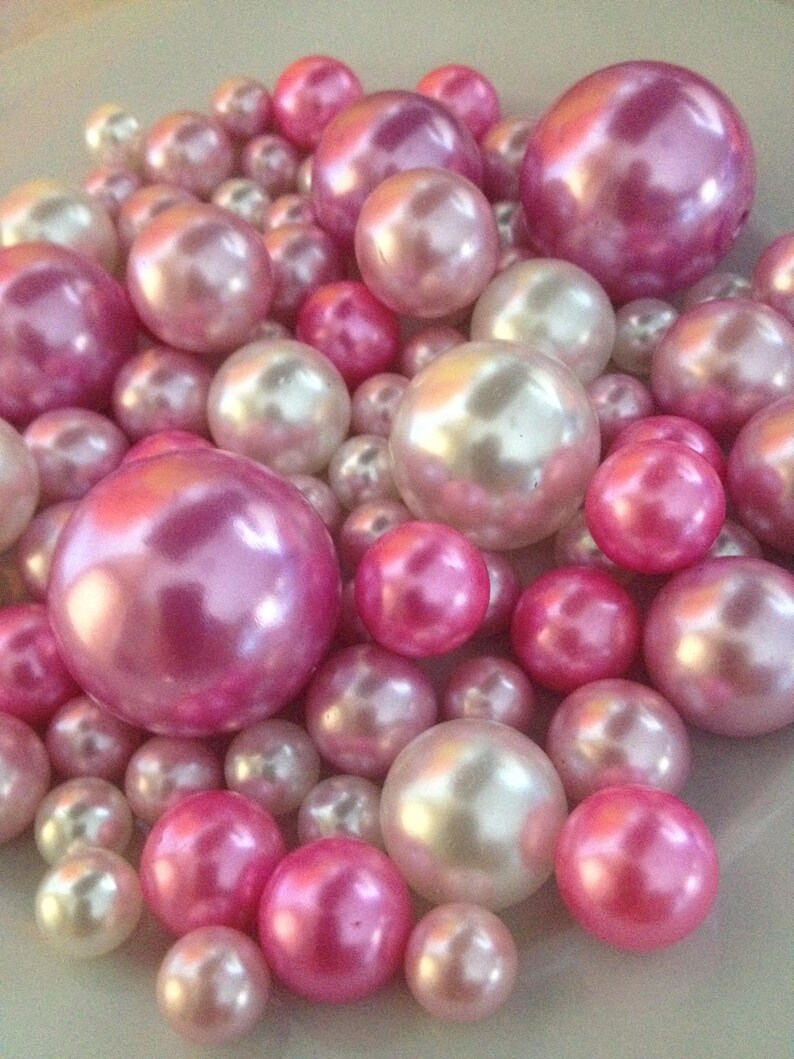 Jumbo Pearls Vase Fillers Light Pink/Hot Pink/White Mix Size Etsy