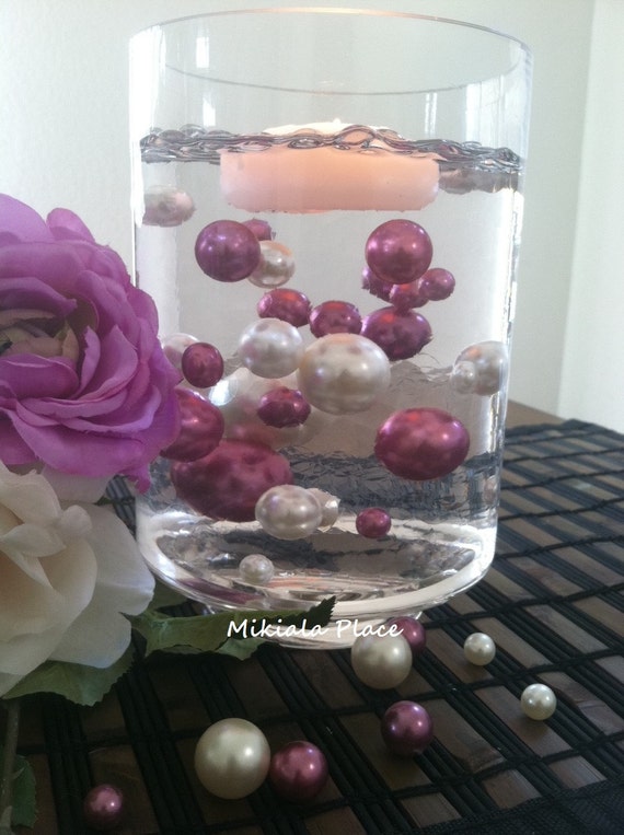Ivory Orchid Jumbo Floating Pearls For Vase Fillers Wedding Etsy