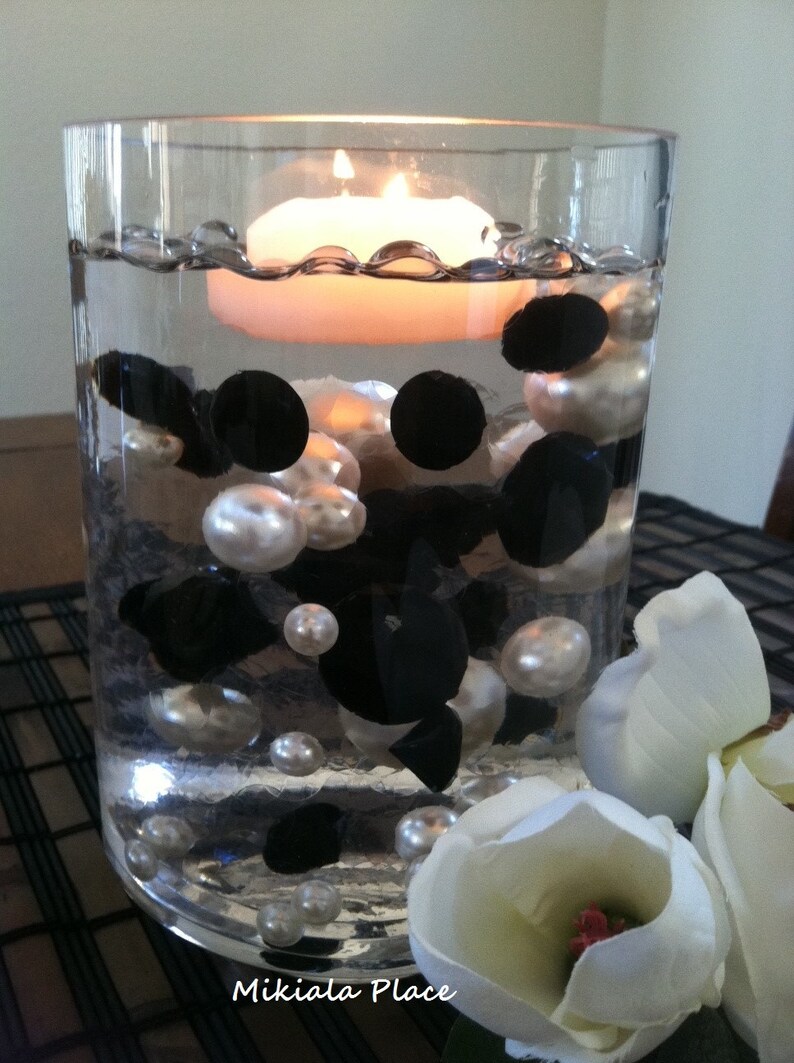Diy 50pc Floating Jumbo Diamond Jumbo Pearl Vase Fillers Etsy