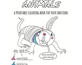 MOODY ANIMALS (a coloring book for your emotions)