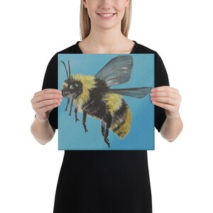 Impressão em tela embrulhada - Whimsical Bumble Bee