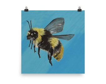 Poster Print - Whimsical Bumble Bee