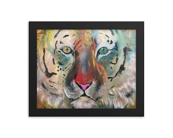 Framed print - Whimsical Tigress