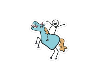 Volume Control book merch - MAJESTICAL UNICORN kiss-cut sticker