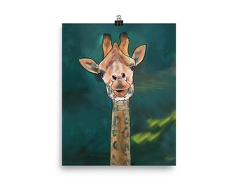 Poster Print - Geraldine the Giraffe
