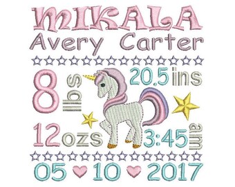 birth announcement template etsy