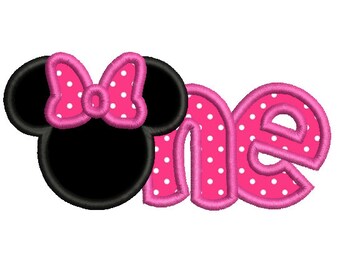 1st Birthday Applique Machine Embroidery Design Mickey First Etsy