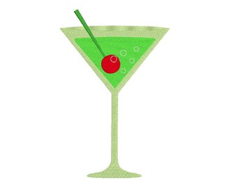 Christmas Cocktail Machine Embroidery Design, Fill Stitch Christmas Martini  Embroidery Design, 2 Sizes, Instant Download, No: JGS00019-3