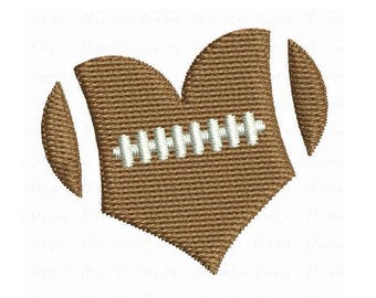 Mini-Fußball Maschine Stickerei Design, Füllstich, Herz Fußball, Sport Ball Stickmuster, 3 Größen, sofortiger Download, Nein: S522-7