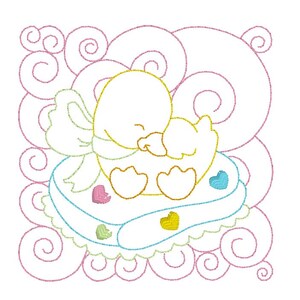 Baby Quilt Blocks Machine Embroidery Designs, Set of 12 Cute Linework ...