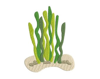 Algen Stickerei Design, Füllstich, Ozean Leben, Aquarium, Meer Leben, Marine Design, Maschinenstickerei, 3 Größen, INSTANT DOWNLOAD, S579-9
