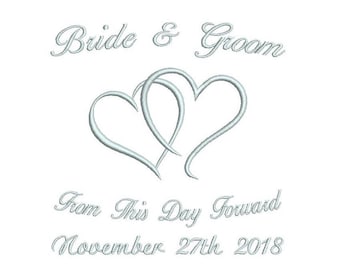 Wedding Ring Cushion TEMPLATE Machine Embroidery Design, Bridal Ring Pillow Embroidery Template, 4x4, 5x5, 6x6, Instant Download, No:ST565-4