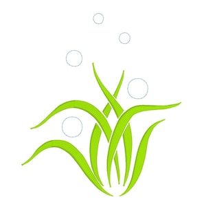 Seaweed Machine Embroidery Design, Ocean Reeds Design, Sea life, Ocean Seaweed Embroidery Design, 3 Sizes, INSTANT DOWNLOAD, No: JGS00027-1