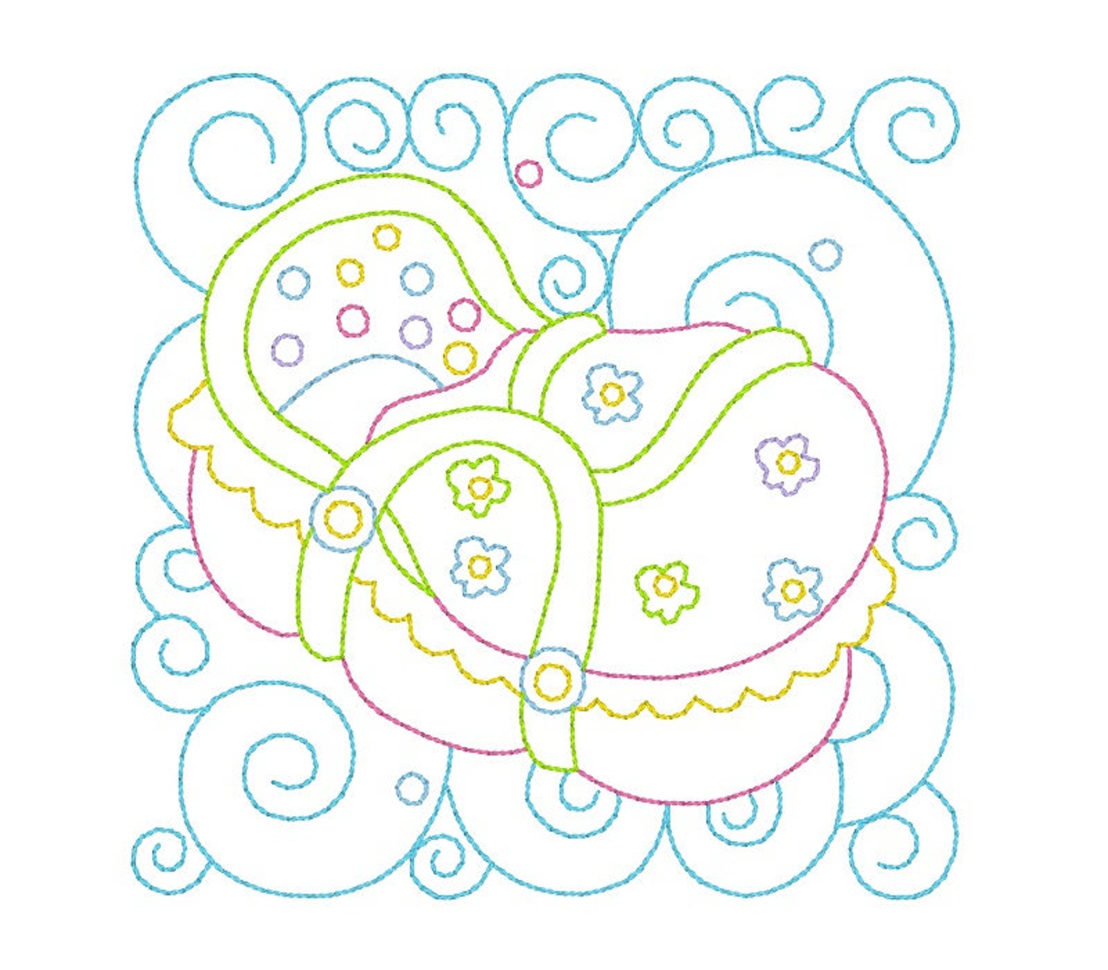 Baby Quilt Blocks Machine Embroidery Designs Set of 12 Cute Etsy UK