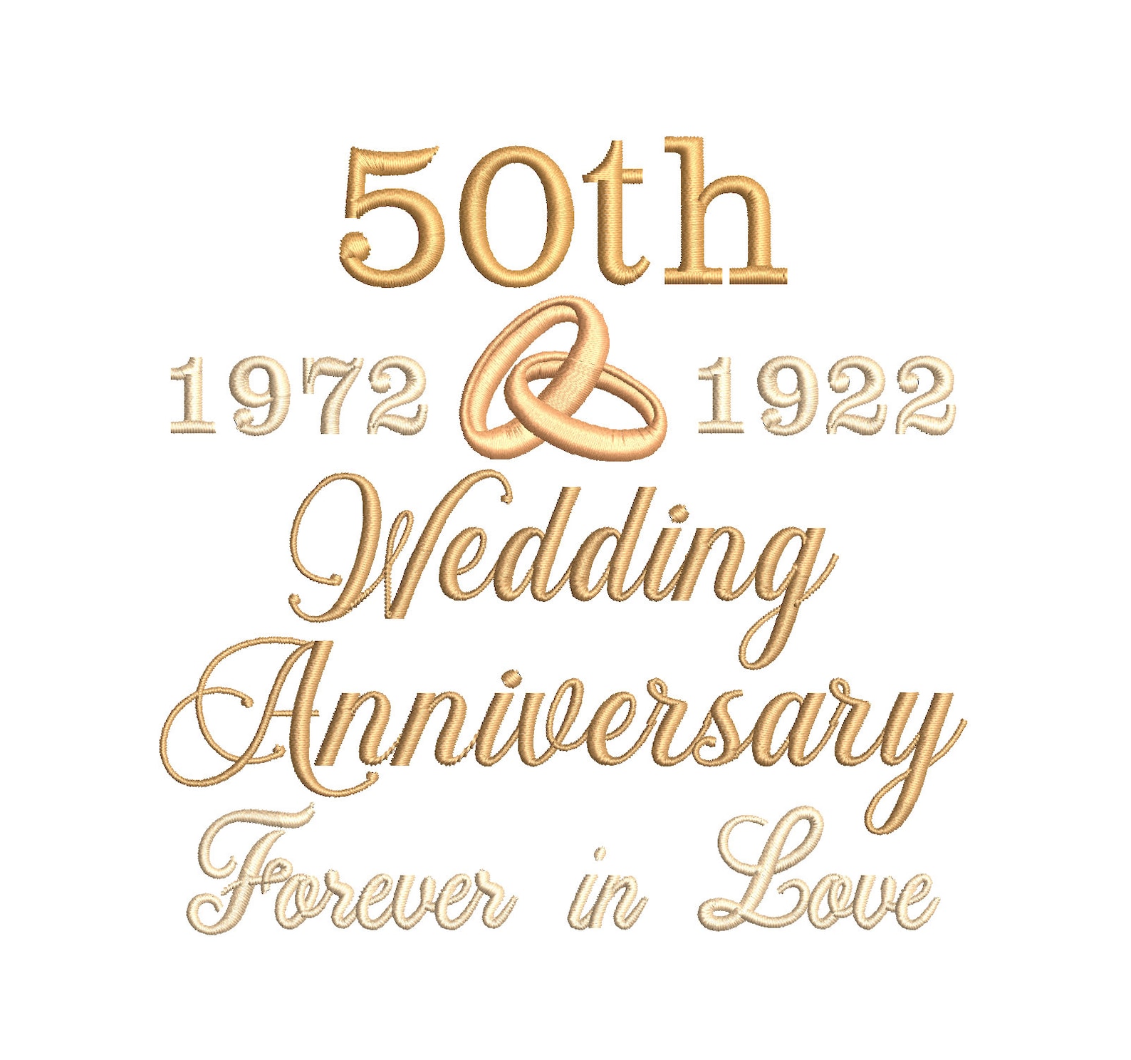 50th Wedding Anniversary Template Design Golden Wedding Etsy