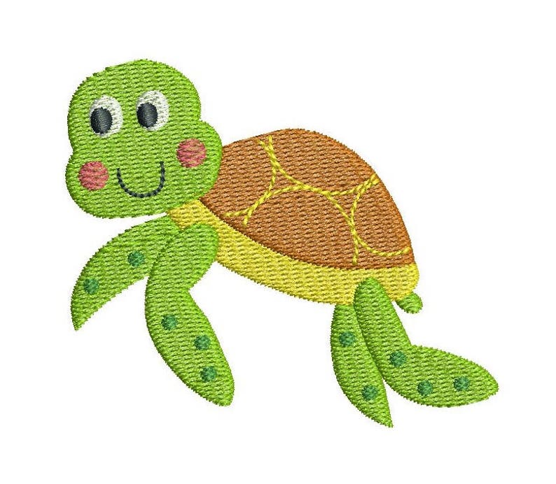 Sea life machine jessecmault designs set of 6 mini fill stitch  etsy