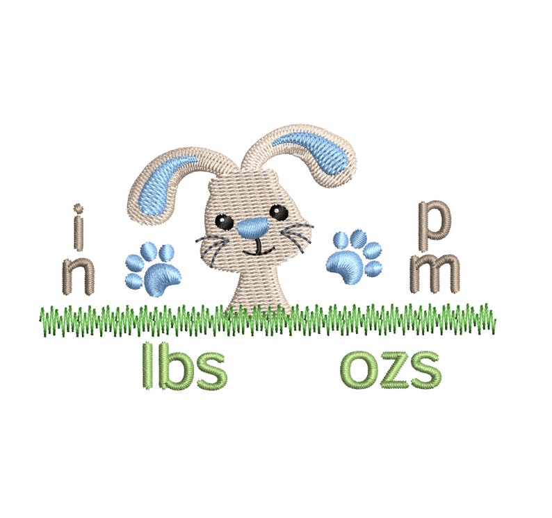 Birth Announcement Template Embroidery Design Subway Art Etsy