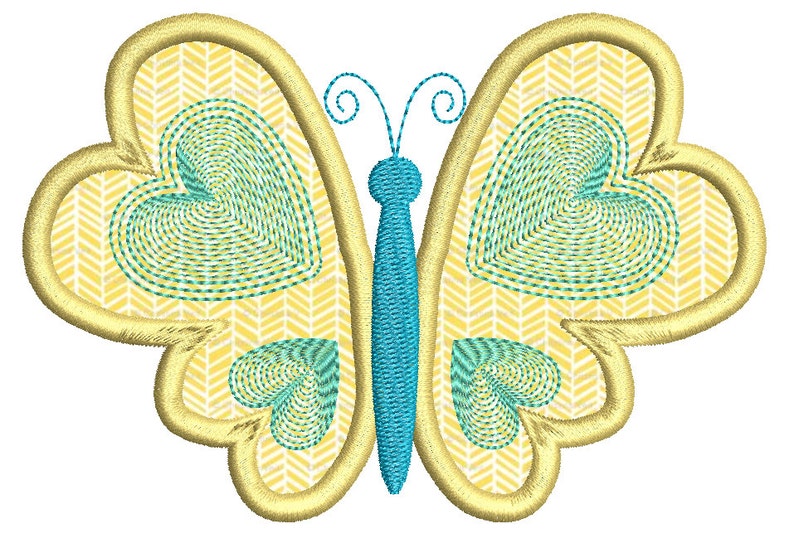 Valentine butterfly machine jessecmault applique design heart  etsy