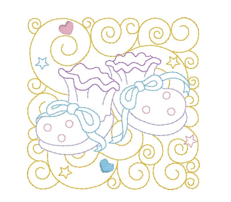 Baby Quilt Blocks Machine Embroidery Designs Set of 12 Cute Etsy