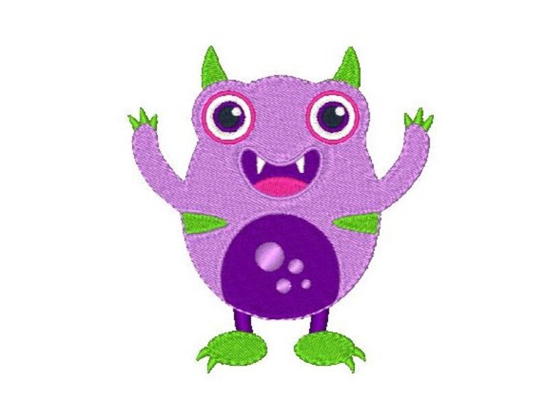 Monster Embroidery Pattern Monster Machine Embroidery Designs, Set of 12 Halloween Monster ...