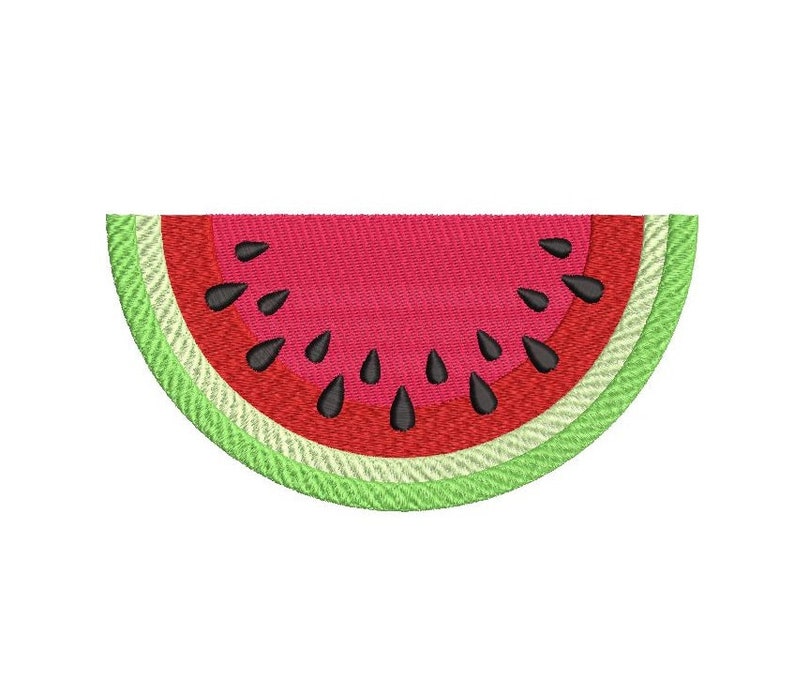 Watermelon embroidery design fill stitch watermelon  etsy
