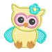 Baby Owl Applique Embroidery Design Cute Owl Machine - Etsy