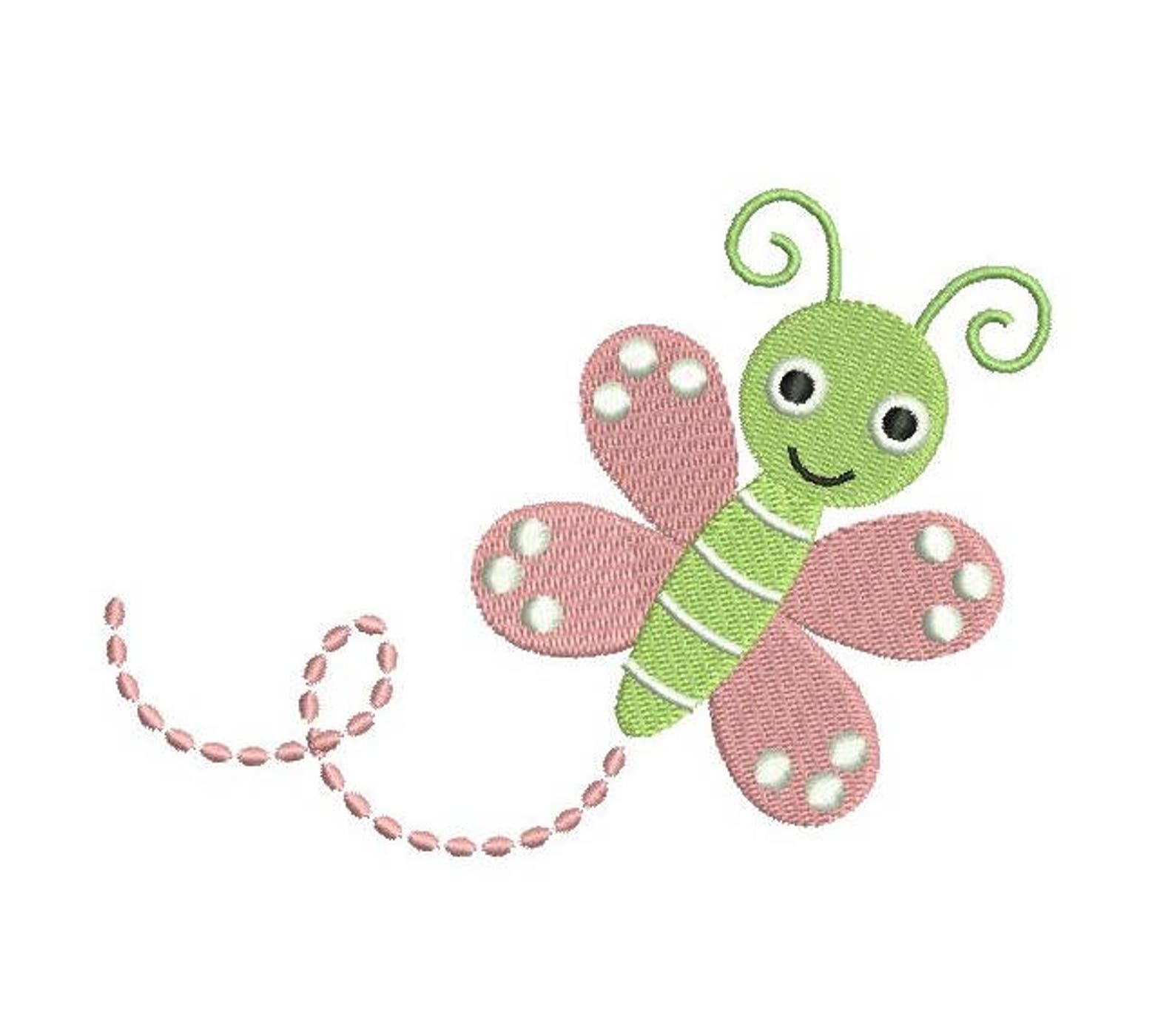 Cute Bugs Machine Embroidery Designs Set of 8 Garden Insects Etsy