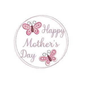 Disegno di ricamo per la festa della mamma, La migliore mamma del mondo, Farfalle, Buona festa della mamma, Ricamo a macchina, 3 dimensioni, Download istantaneo, S557-9