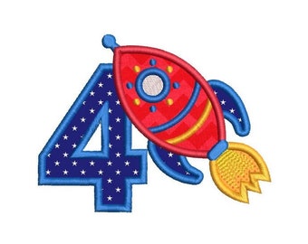 6x10 Instant Download Rocket 5x5 4x4 8x8 Boy Applique Astronaut Applique Zigzag Applique Design 5x7 Space Applique