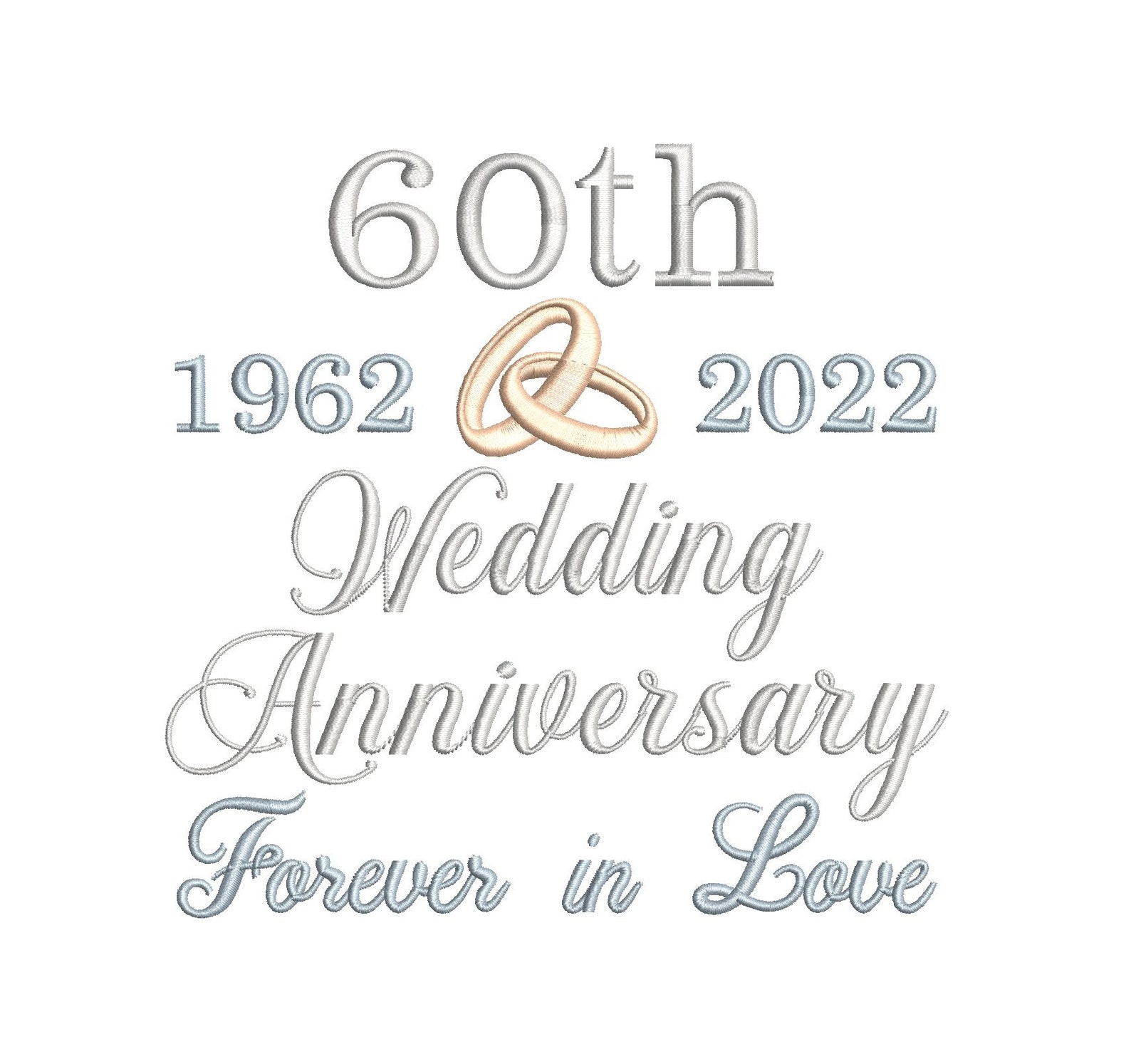 60th Wedding Anniversary Template Design Diamond Wedding Etsy