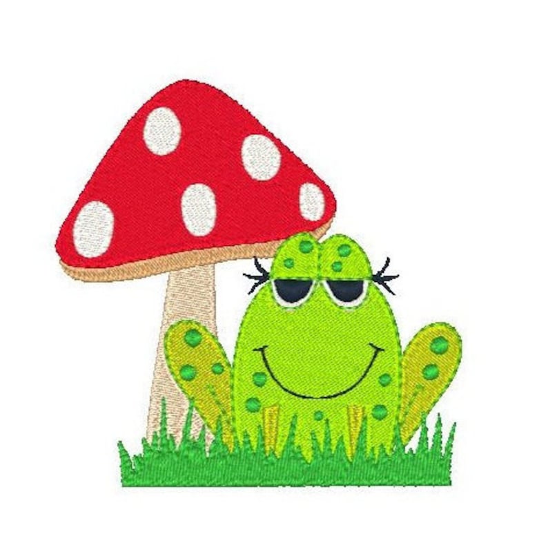 Download Cute Frog Machine Embroidery Designs Set of 6 Fill Stitch ...