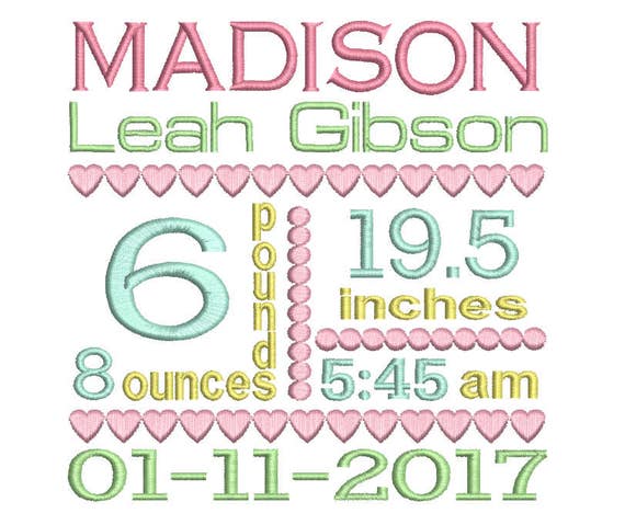 Download Baby Girl Birth Announcement Template