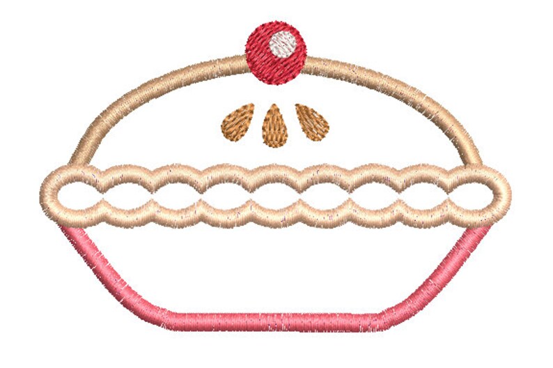 Sweet pie applique machine embroidery design yummy pie  etsy Sweet pie applique machine embroidery design yummy pie  etsy