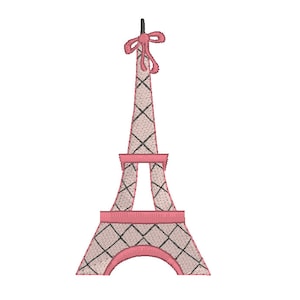 French Eiffel Tower Machine Embroidery Design, Paris Eiffel Tower Machine Embroidery Design, 3 Sizes, Instant Download, No: JGS00035-2