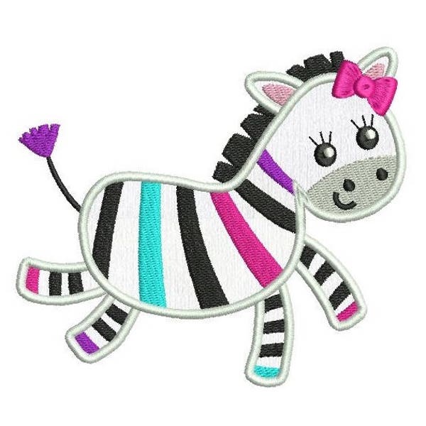 Zebra Applique Etsy