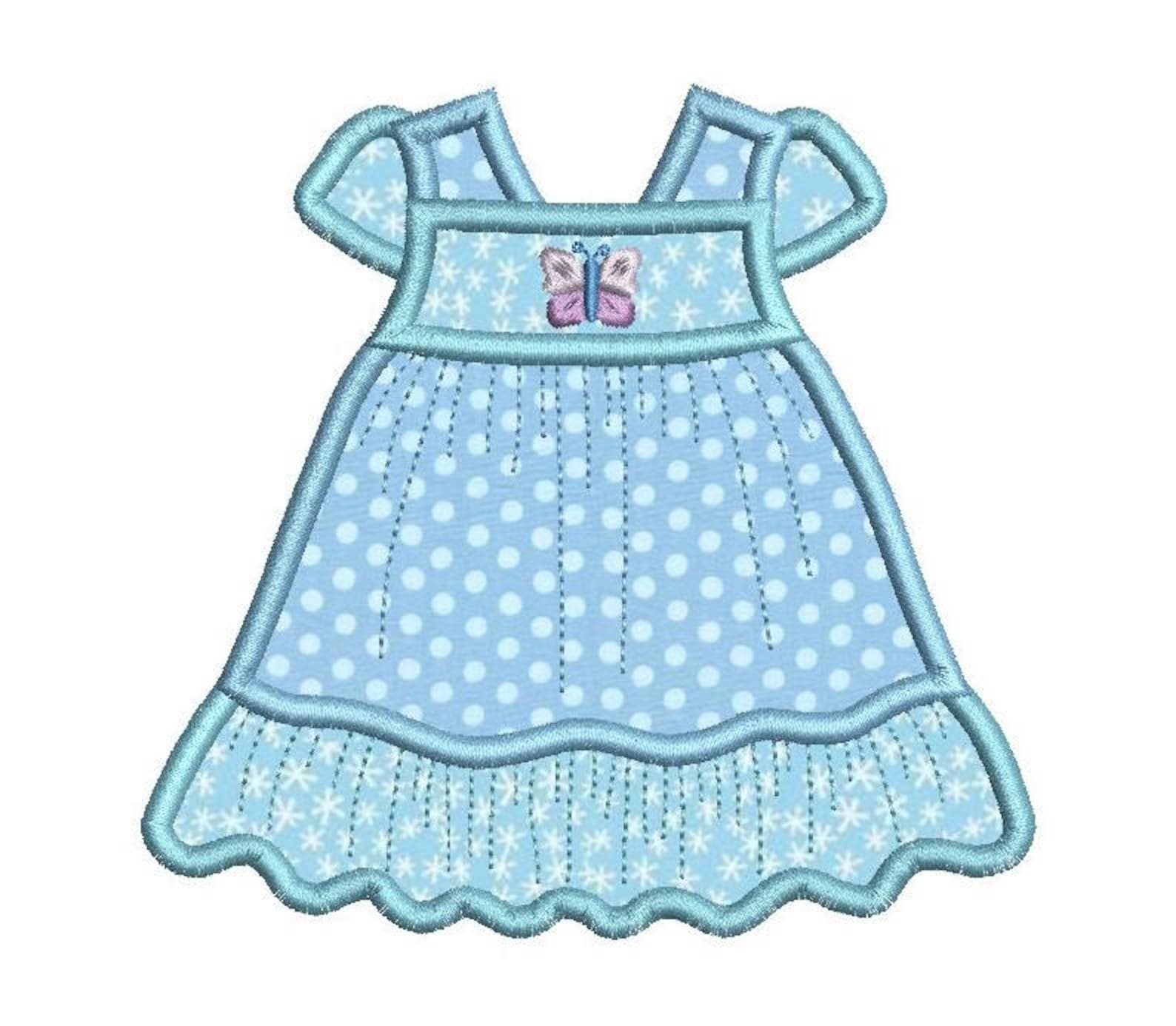 Cute Baby Dress Set Applique Machine Embroidery Designs Set Etsy
