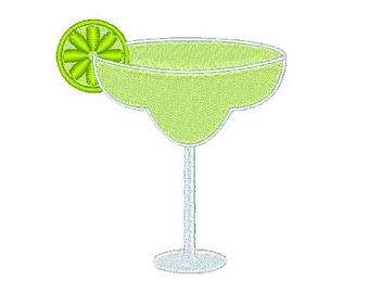 Margarita Cocktail Machine Embroidery Design, Party Drink, Mexican Tequila Cocktail Embroidery Design 4x4, Instant Download, No: JG00035-6