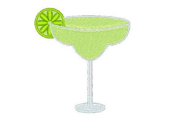 Margarita Cocktail Machine Embroidery Design, Party Drink, Mexican Tequila Cocktail Embroidery Design 4x4, Instant Download, No: JG00035-6