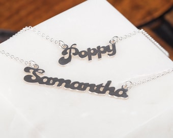 Personalised Solid Silver Name Necklace