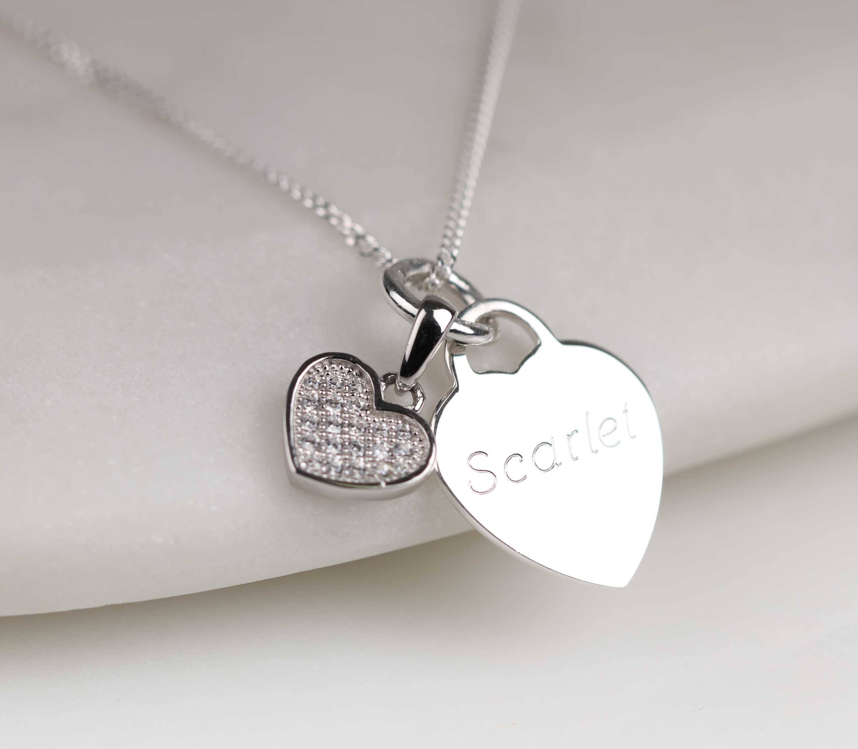 Hand Engraved Heart Locket Necklace - The M Jewelers
